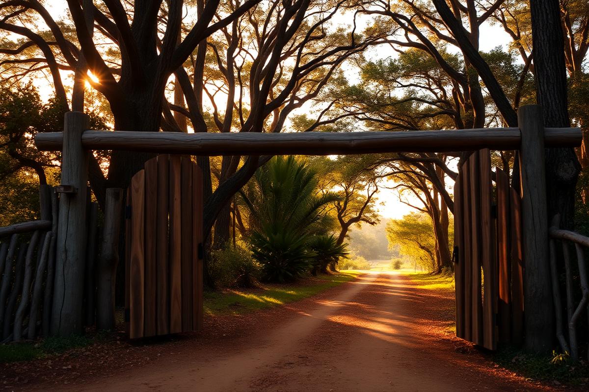Portão de entrada da chácara
